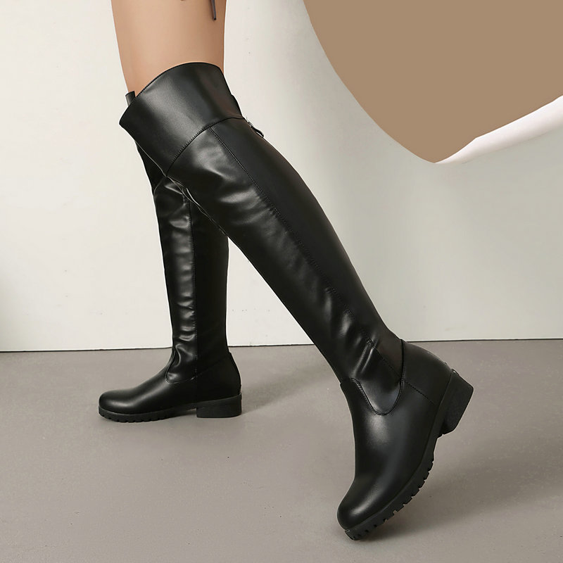 Riding Boot Short - Zapatos planos de tacón bajo de