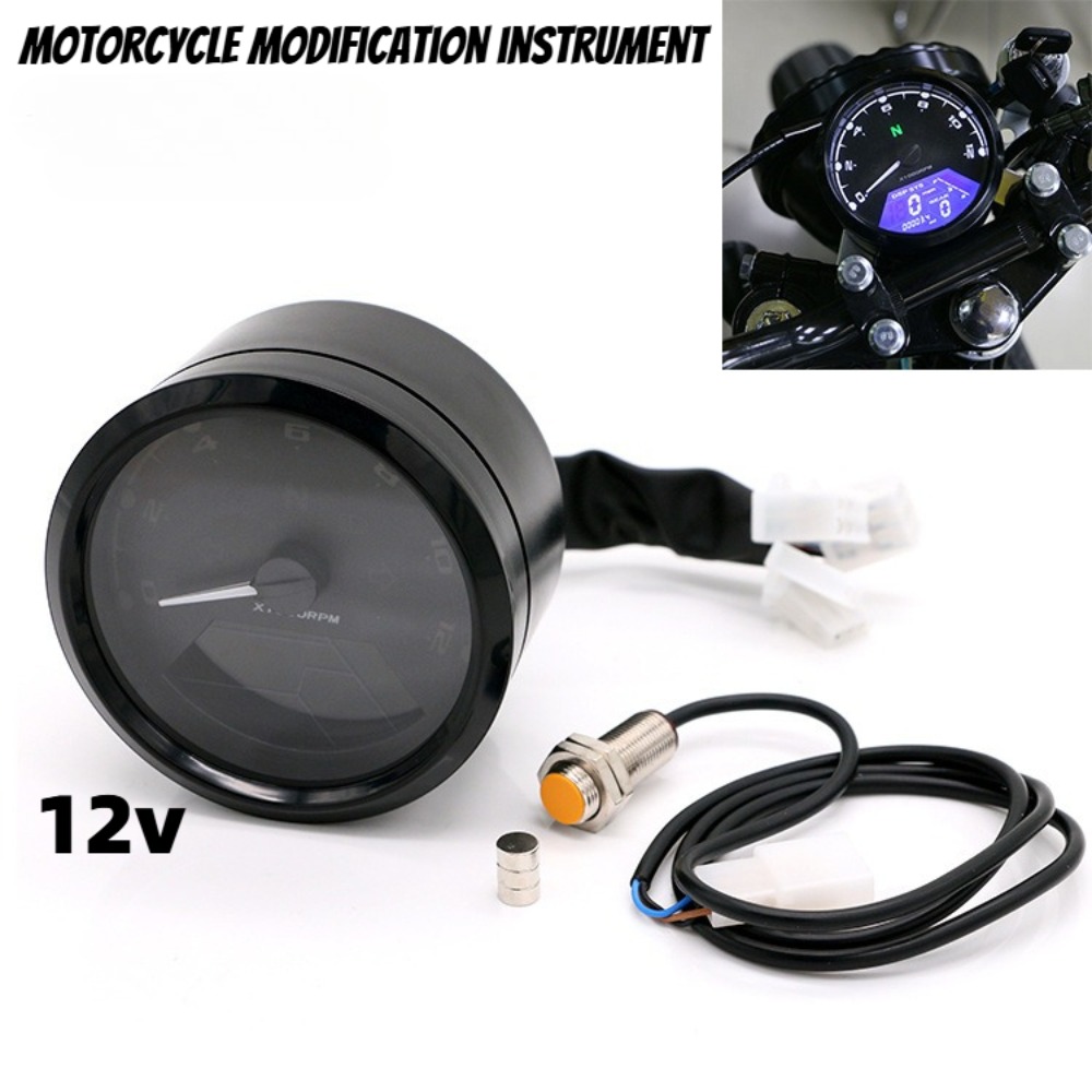 Motorcycle Gear Yamaha - Velocímetro Universal para Motocicleta, Odómetro Digital