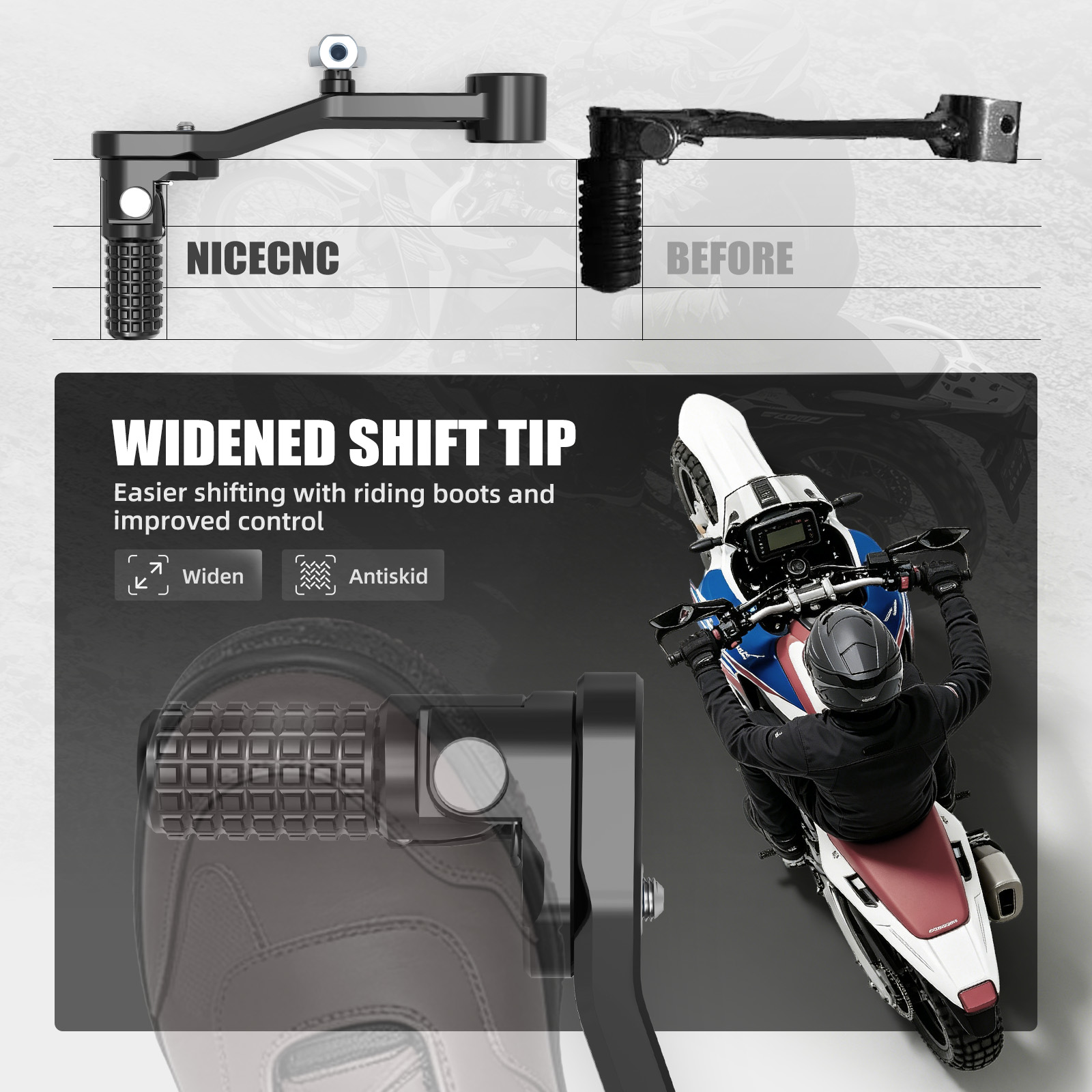 Palanca de Cambios Ajustable p - Motorcycle Gear Adventure reseña y precio