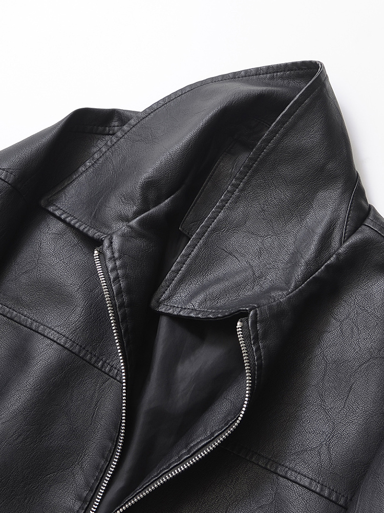 Ailegogo-ropa de calle para mu - Riding Jacket Leather reseña y precio