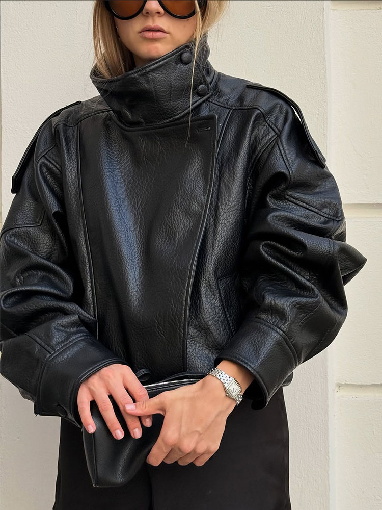 HH-Chaqueta de piel sintética  - Riding Jacket Leather reseña y precio