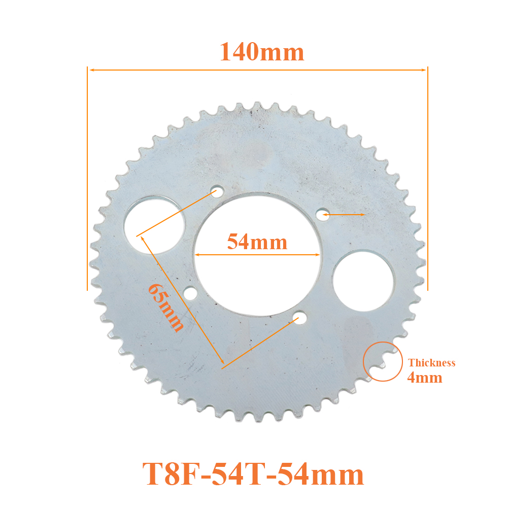 Placa de cadena T8F 54T de 54  - Motorcycle Gear Organizer reseña y precio