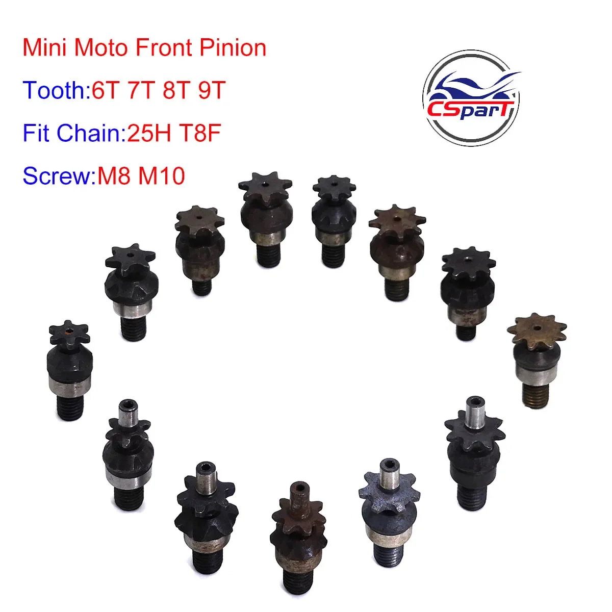 6T 7T 8T 9T 25H T8F M8 M10 caj - Motorcycle Gear Organizer reseña y precio