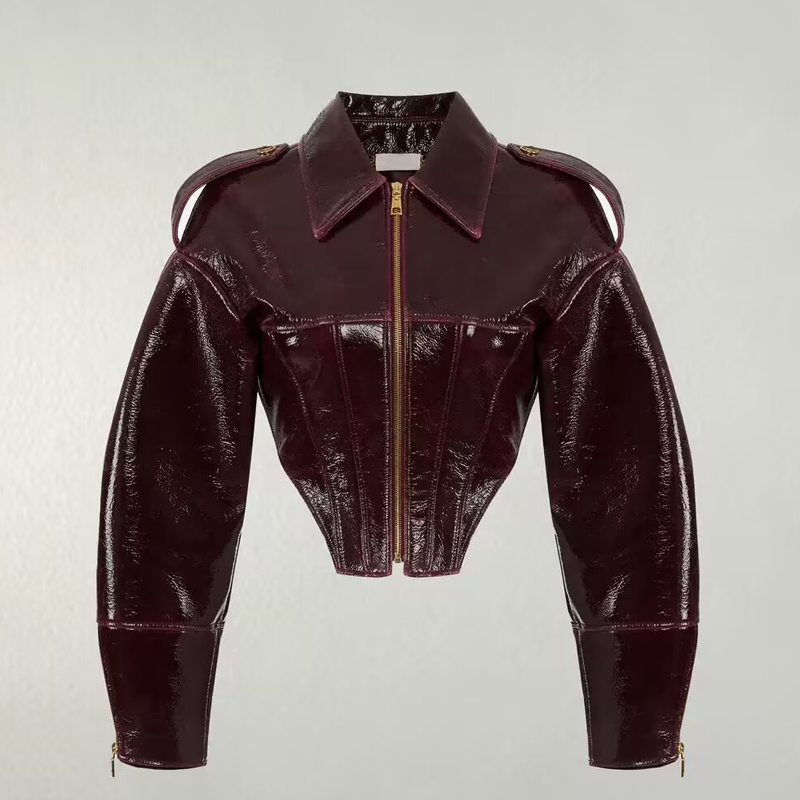 Chaqueta de cuero patentado vi - Riding Jacket Leather reseña y precio