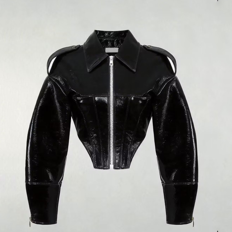 Chaqueta de cuero patentado vi - Riding Jacket Leather reseña y precio