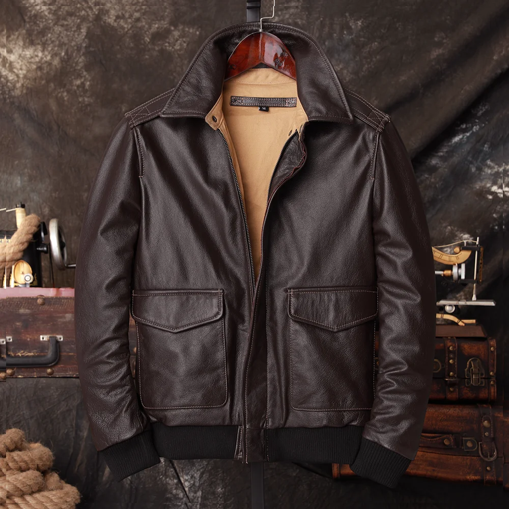 Chaqueta de Piloto Bomber A2 d - Riding Jacket Leather reseña y precio