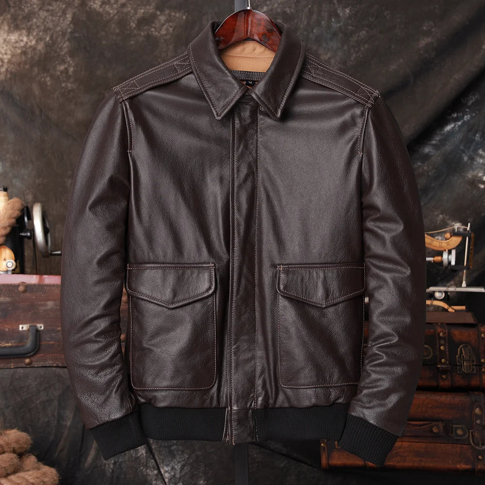 Chaqueta de Piloto Bomber A2 d - Riding Jacket Leather reseña y precio