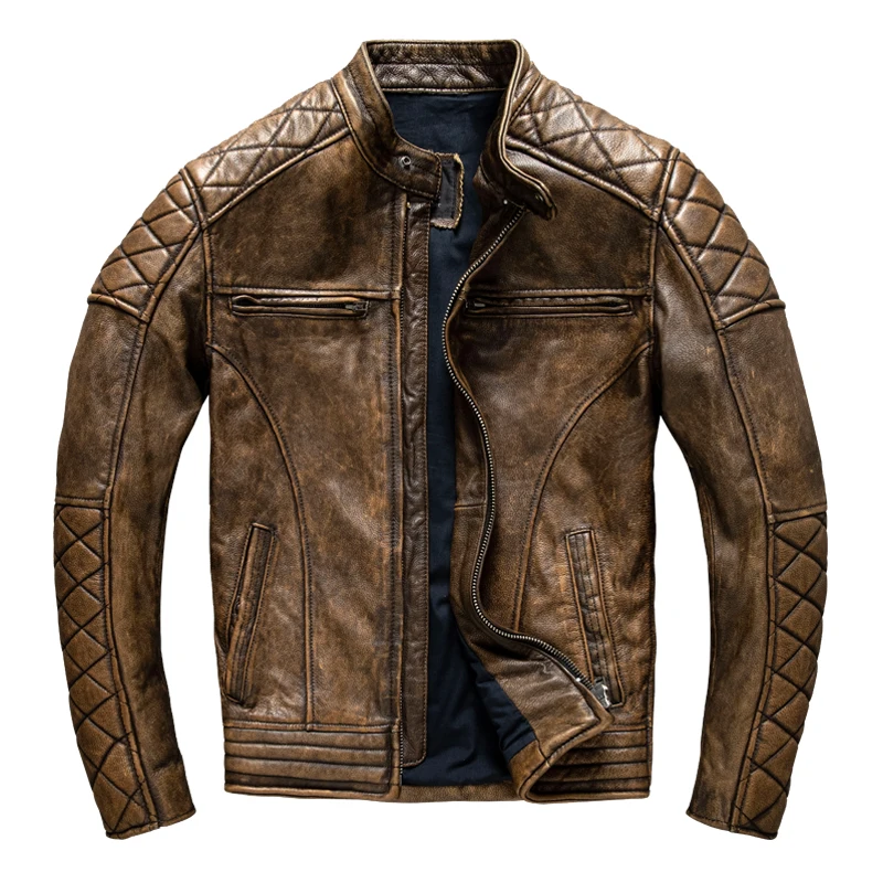 Chaqueta de Cuero Vintage para - Riding Jacket Leather reseña y precio