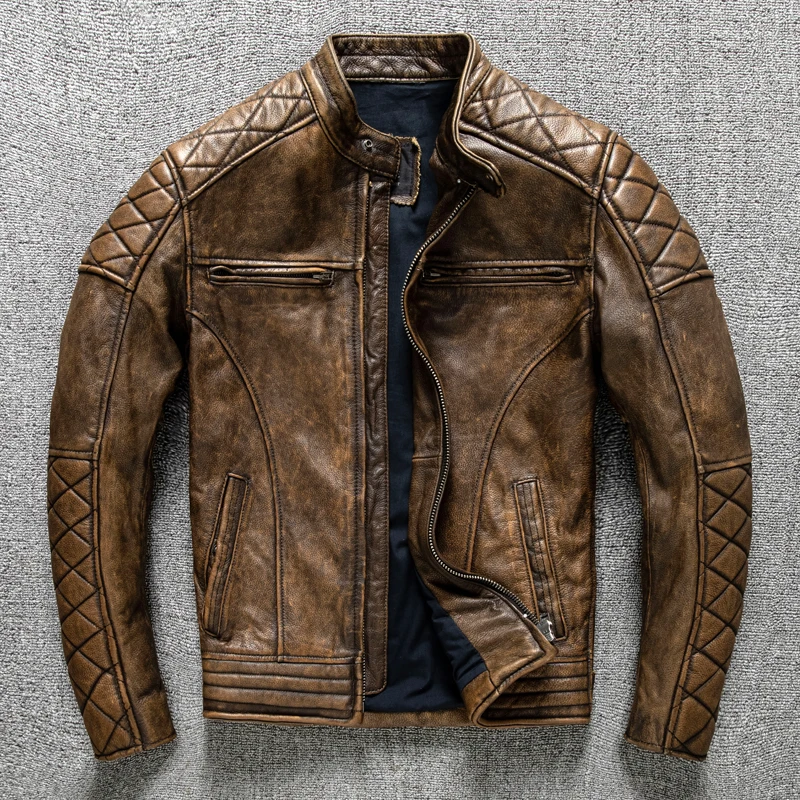Chaqueta de Cuero Vintage para - Riding Jacket Leather reseña y precio