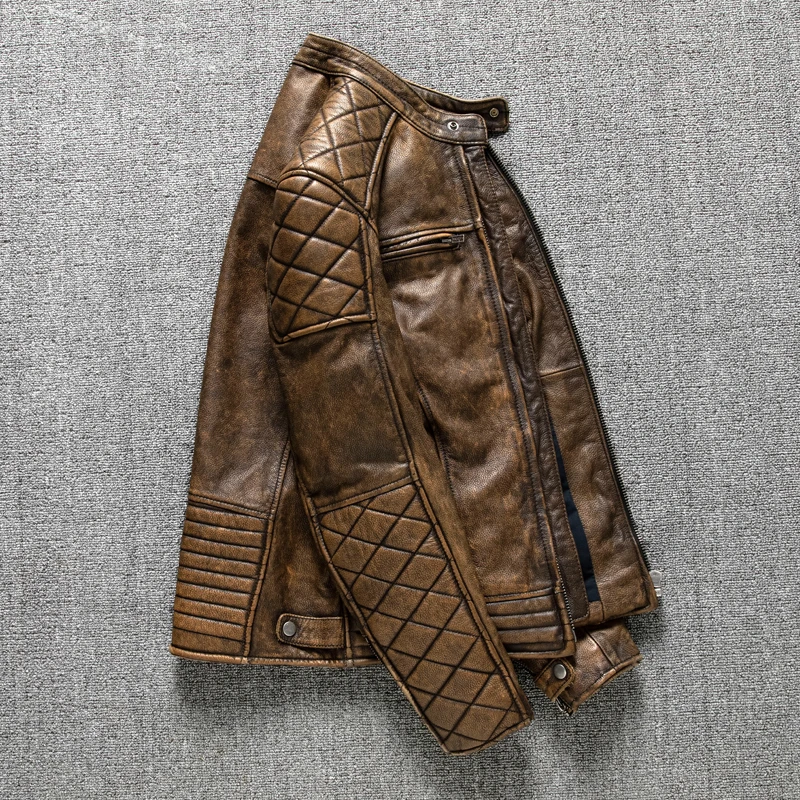 Chaqueta de Cuero Vintage para - Riding Jacket Leather reseña y precio