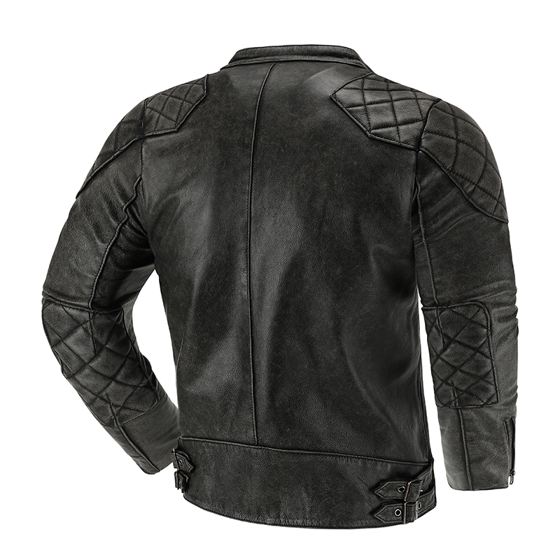 Chaqueta de cuero Retro Para m - Riding Jacket Leather reseña y precio