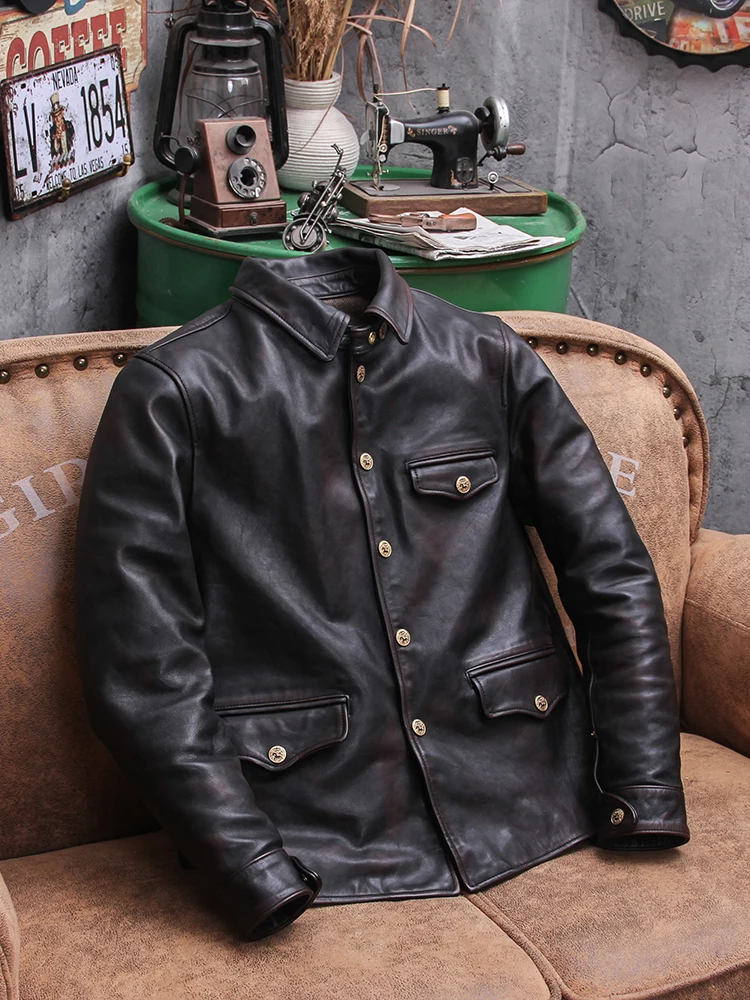 YR!-chaqueta de cuero genuino  - Riding Jacket Leather reseña y precio