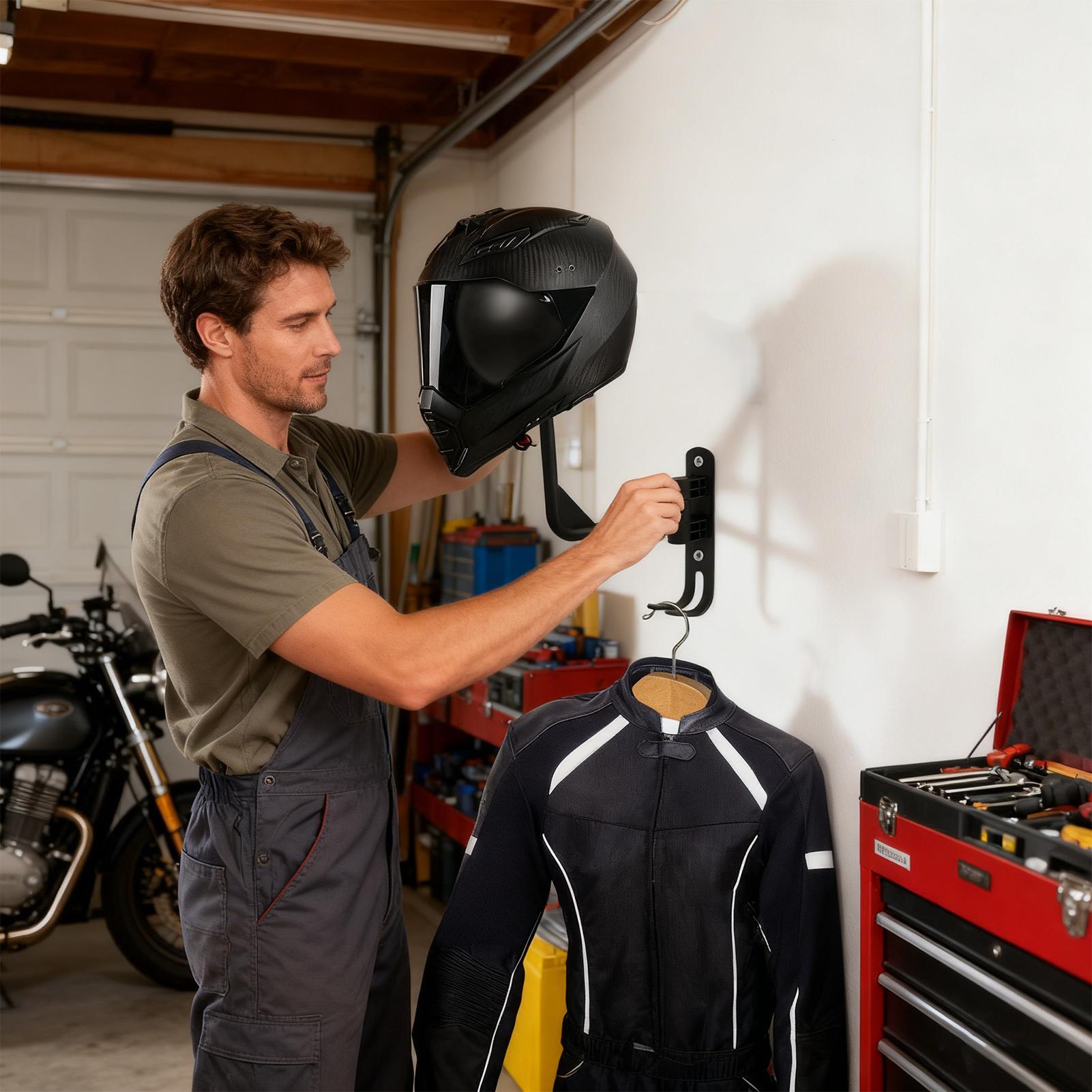 Organizador de casco, soporte  - Motorcycle Gear Organizer reseña y precio