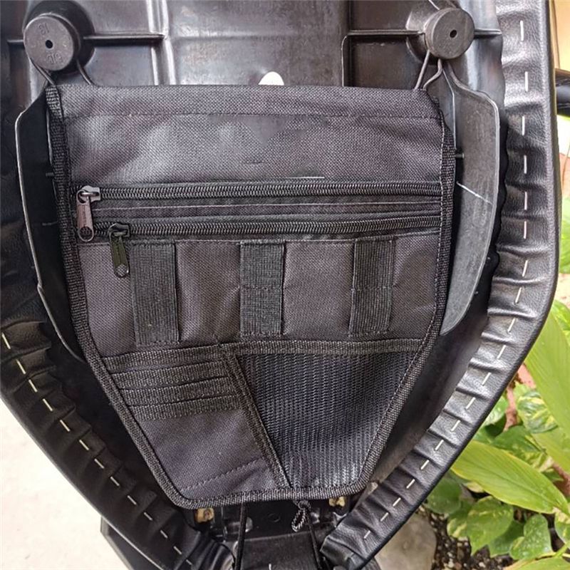 Bolsa para asiento de motocicl - Motorcycle Gear Organizer reseña y precio