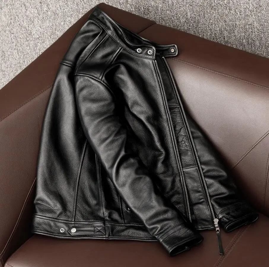 Ropa de cuero de vaca real par - Riding Jacket Leather reseña y precio