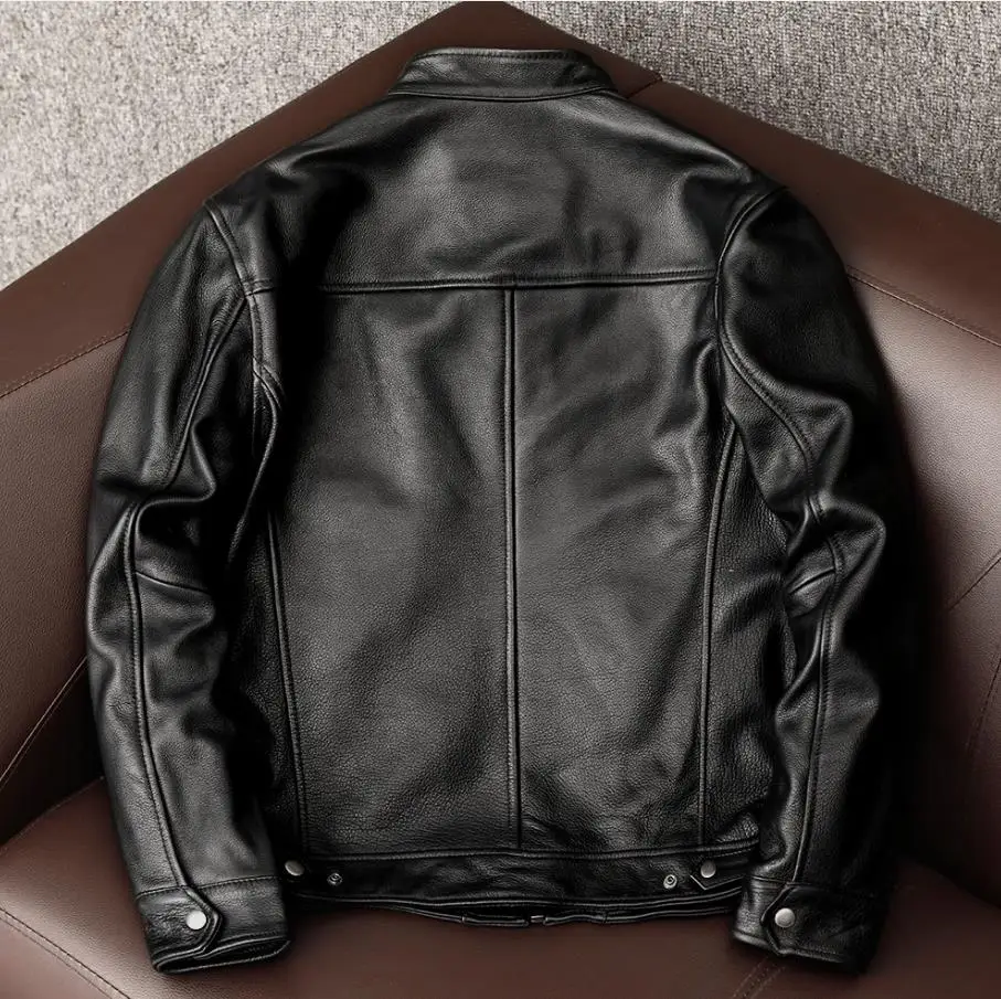 Ropa de cuero de vaca real par - Riding Jacket Leather reseña y precio