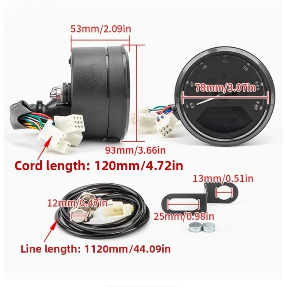 Velocímetro Universal para Mot - Motorcycle Gear Yamaha reseña y precio